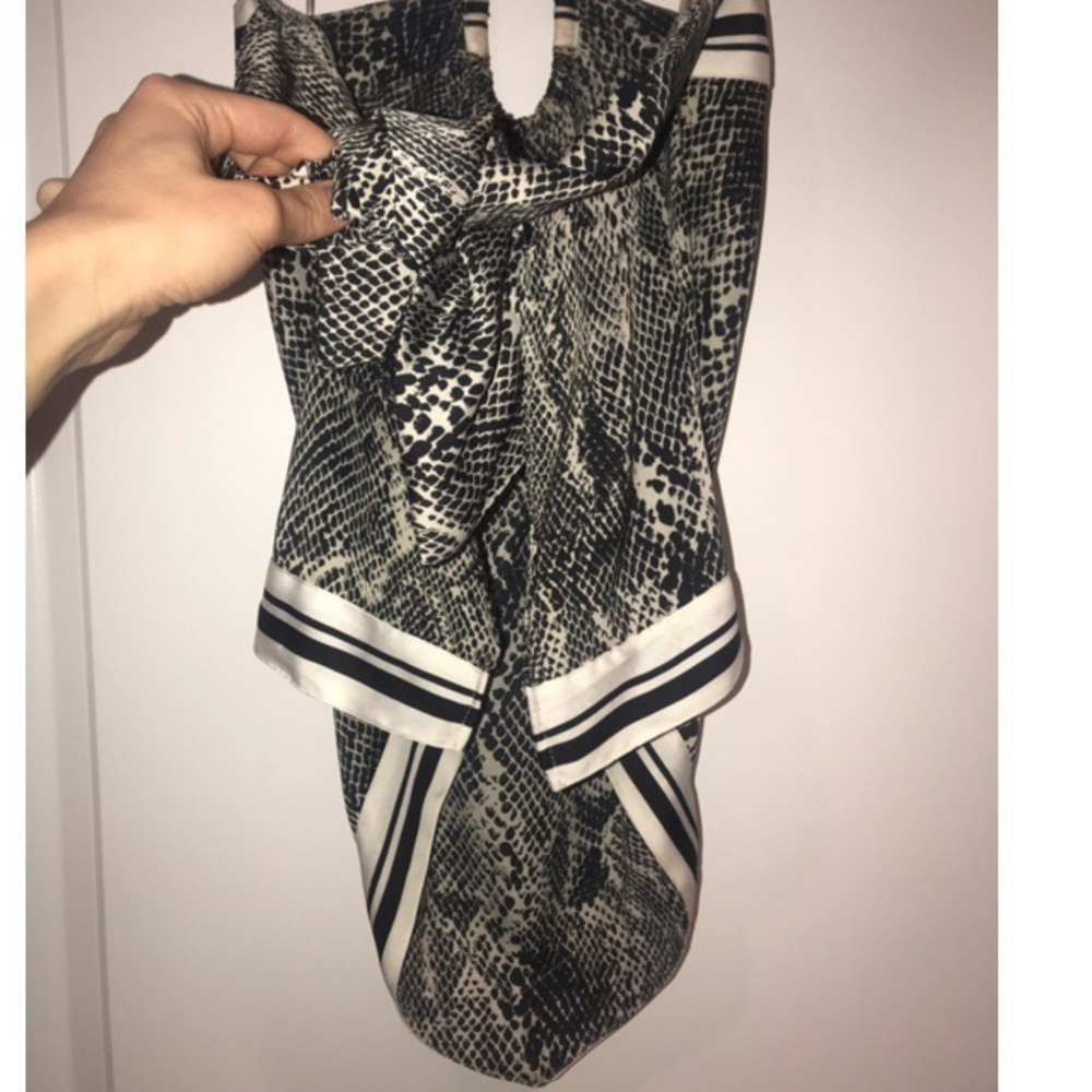 Snake Print Scarf Top! - Picture 3 of 5